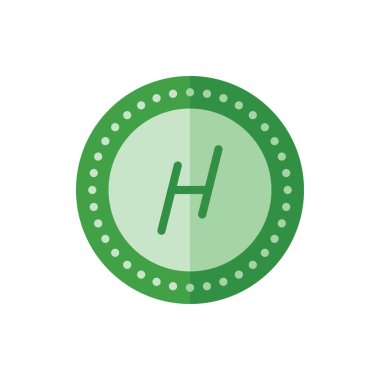 Hedgetrade, Coin Flat Icon Logo Illustration Vector Isolated. Bitcoin, Cryptocurrency, and Mining Icon-Set. Suitable for Web Design, Logo, App, and Upscale Your Business.