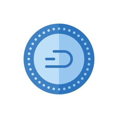 Dash, Coin Flat Icon Logo Illustration Vector Isolated. Bitcoin, Cryptocurrency, and Mining Icon-Set. Suitable for Web Design, Logo, App, and Upscale Your Business.