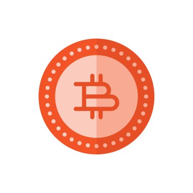 Bitcoin, Coin Flat Icon Logo Illustration Vector Isolated. Bitcoin, Cryptocurrency, and Mining Icon-Set. Suitable for Web Design, Logo, App, and Upscale Your Business.