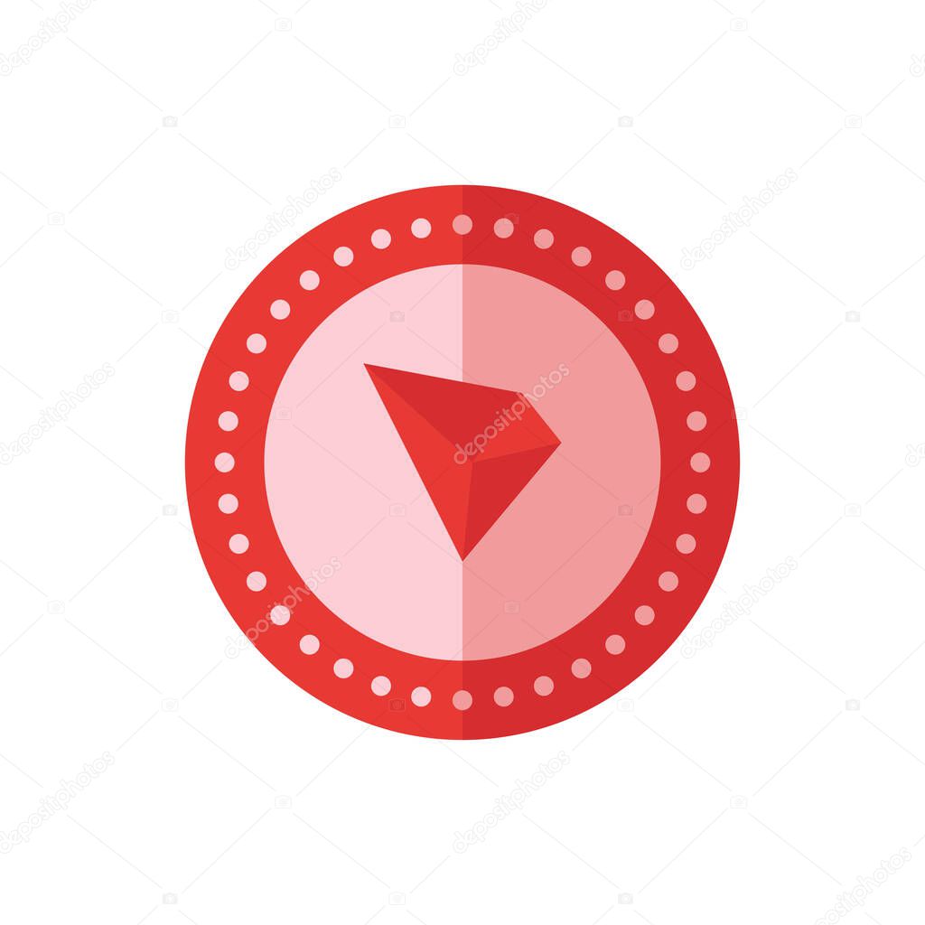 Tron, Coin Flat Icon Logo Illustration Vector Isolated. Bitcoin, Cryptocurrency, and Mining Icon-Set. Suitable for Web Design, Logo, App, and Upscale Your Business.