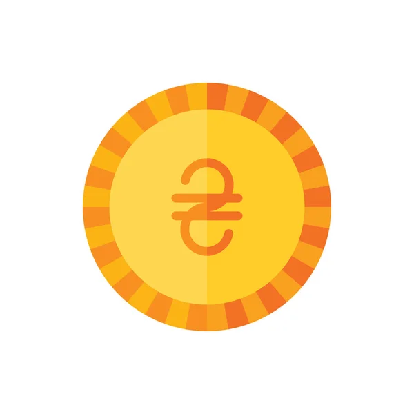 Ukrayna Hryvnia, Para, Bozuk Para Düz Simge Logosu Çizim Vektörü izole edildi. Finans ve Para Birimi Simgesi Ayarları. Web Tasarımı, Logo, Uygulama ve İşinizi Geliştirmek İçin Uygun.