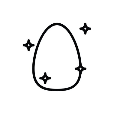 Oval süngerin modern basit vektör işareti, satır simgesi, İnternet konsepti, web sitesi tasarımı