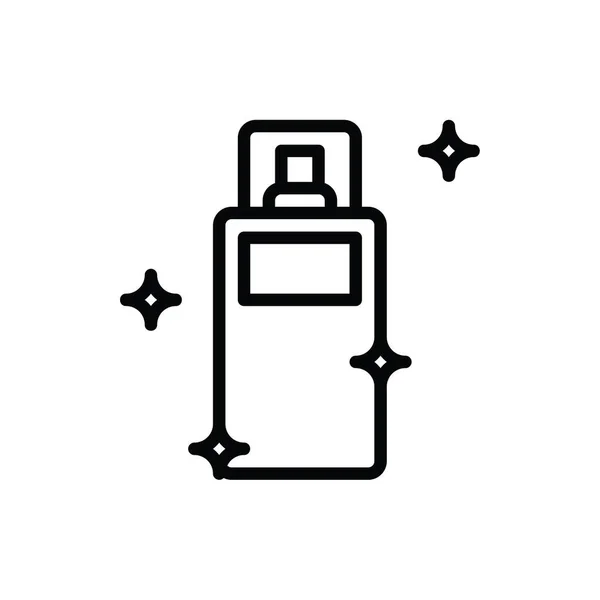 Modern Basit Deodorant Vektör Işareti Satır Simgesi Nternet Konsepti Web — Stok Vektör