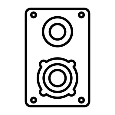 Sözcü Vektör satırı Simge Tasarımı