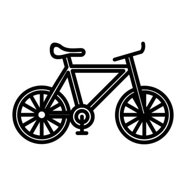Bisiklet Vektör Satırı Simge Tasarımı