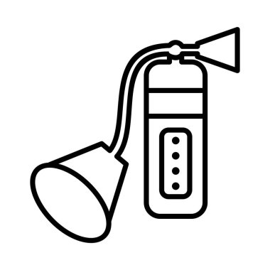Yangın söndürücü Vektör Satırı Simge Tasarımı