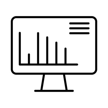 Analiz Vektör Satır Simgesi Tasarımı
