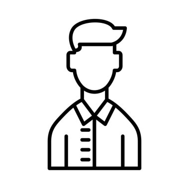 Öğretmen Vektör Satırı Simge Tasarımı