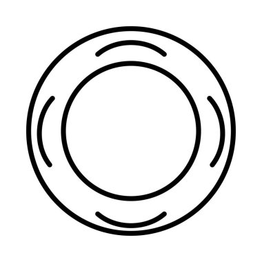 Plaka Vektör Satırı Simge Tasarımı