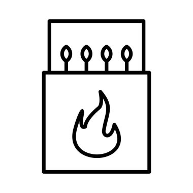 Kutu Vektör Satırı Simge Tasarımı Eşleştir