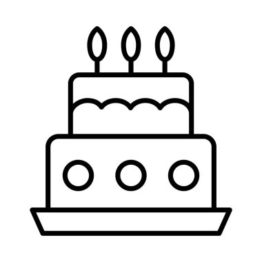 Pasta Vektörü Satır Simgesi Tasarımı