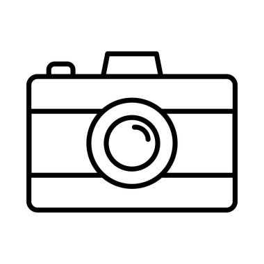 Camara Vektör Satırı Simge Tasarımı