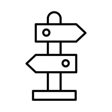 Yön Vektör Satırı Simge Tasarımı