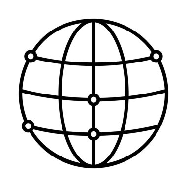Dünya çapındaki Vektör Satırı Simge Tasarımı