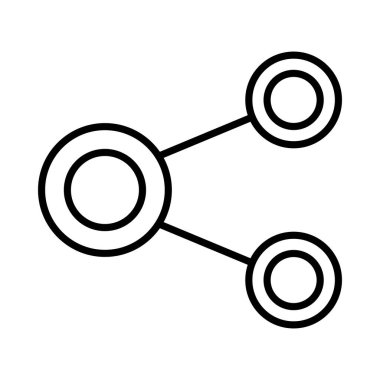 Paylaş Vektör Satır Simgesi Tasarımı