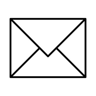 Zarf Vektör Satırı Simge Tasarımı