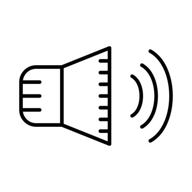 Sözcü Vektör satırı Simge Tasarımı