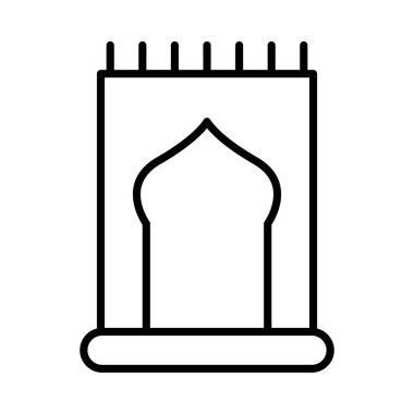 Halı Vektör Satırı Simge Tasarımı