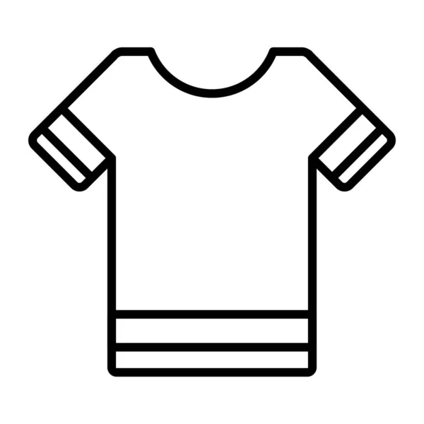 Tshirt Vector Linea Icona Design — Vettoriale Stock