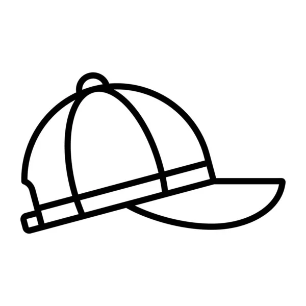 Cap Vector Line Icon Desig — Stock Vector