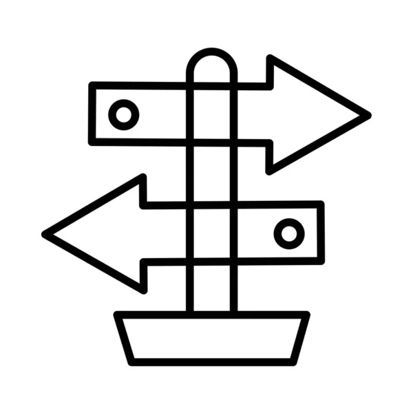 Направленный Знак Векторной Линии Икона Desig — стоковый вектор