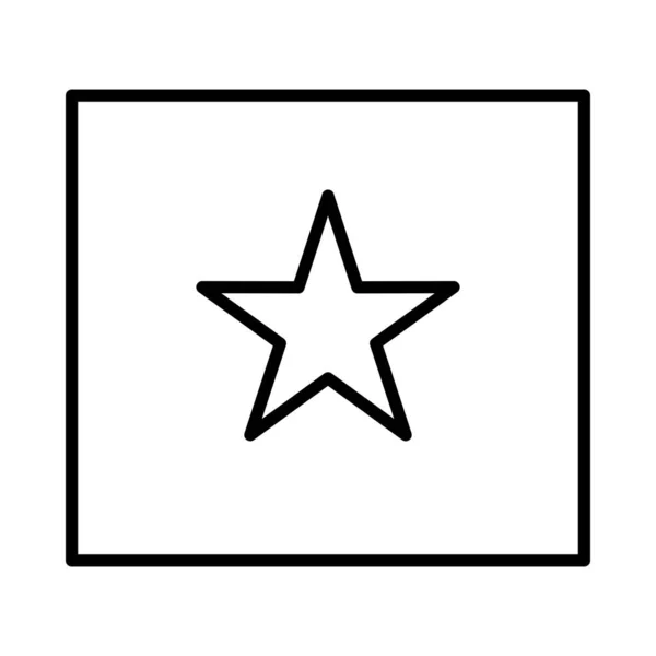 Star Vector Line Icon Desig — Archivo Imágenes Vectoriales