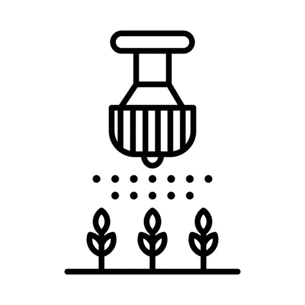 Icône Ligne Vectorielle Arroseur Desig — Image vectorielle