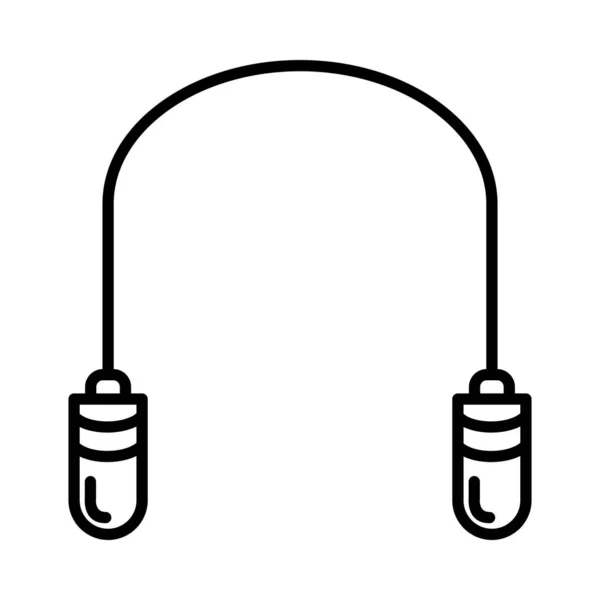 Icône Ligne Vectorielle Corde Saut Desig — Image vectorielle