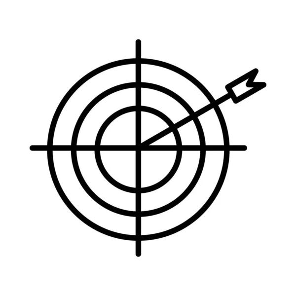 目标矢量线Icon设计 — 图库矢量图片