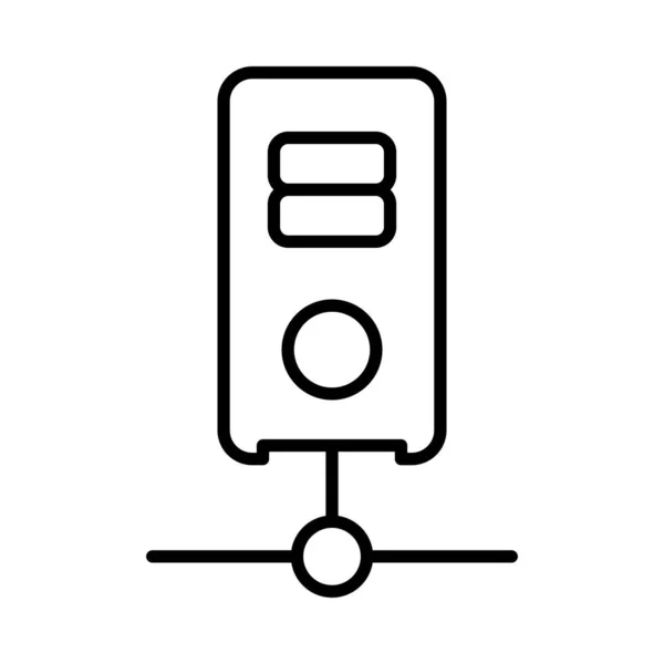 Server Vector Lijn Pictogram Ontwerp — Stockvector