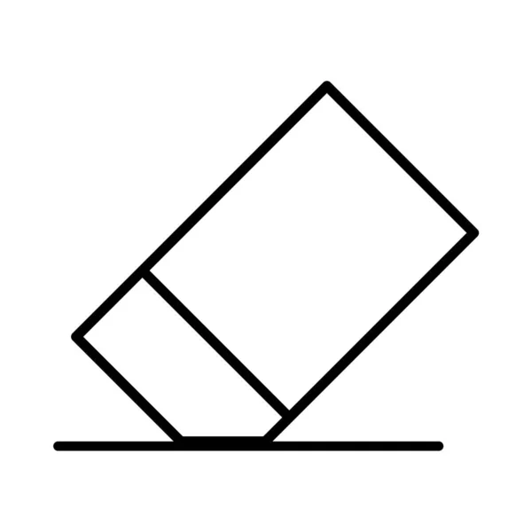 Icône Ligne Vectorielle Gomme Desig — Image vectorielle