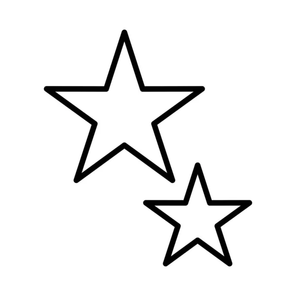 Sternvektorlinie Symbol Desig — Stockvektor