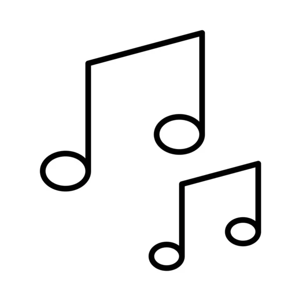 Música Vector Line Icon Desig — Vector de stock