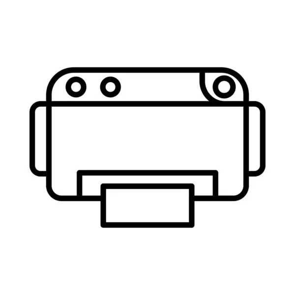 Impresora Vector Line Icon Desig — Archivo Imágenes Vectoriales