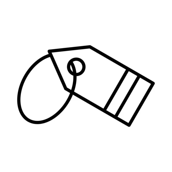 Címke Vector Line Icon Desig — Stock Vector