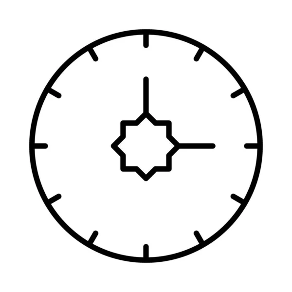 Uhr Vektorlinie Symbol Desig — Stockvektor