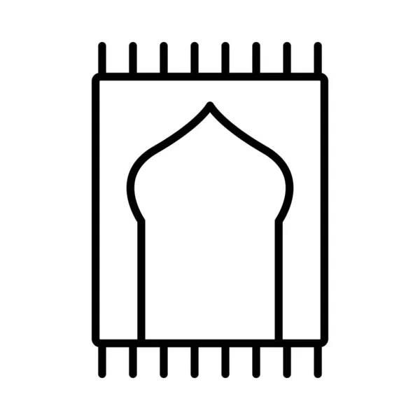 Alfombra Oración Vector Line Icon Desig — Archivo Imágenes Vectoriales