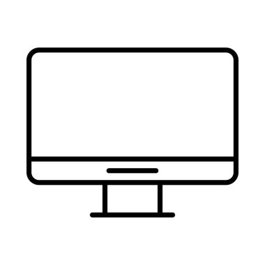  Lcd Vektör Satır Simgesi Tasarımı