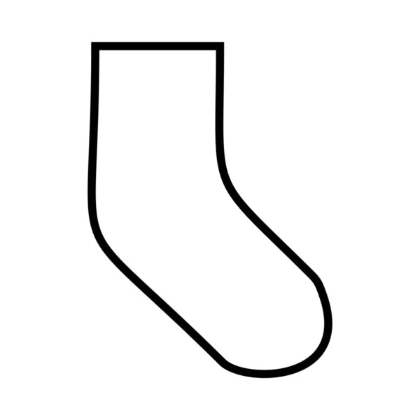 Chaussettes Ligne Vectorielle Icône Desig — Image vectorielle