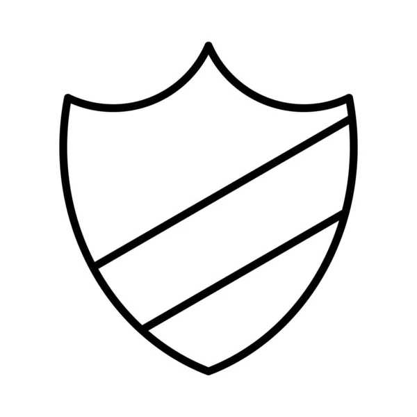 Linha Vetor Proteção Icon Desig — Vetor de Stock