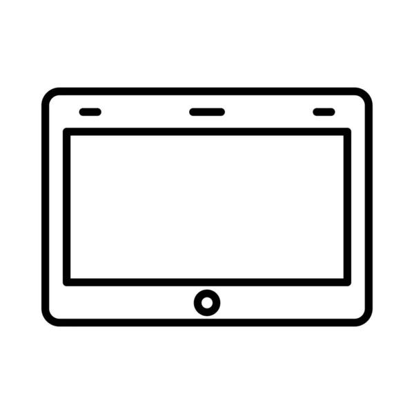 Ipad Vector Line Icon Desig — Vector de stock