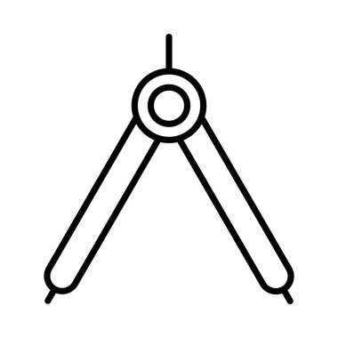 Pusula Vektör Satırı Simge Tasarımı