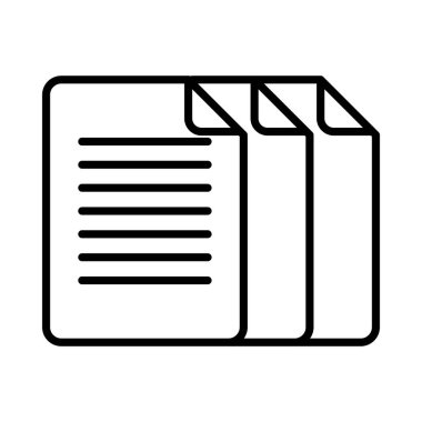 Sayfa Vektör Satırı Simge Tasarımı