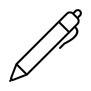 Kalem Vektörü Satırı Simge Tasarımı