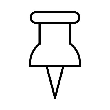 Pin Vektör Satırı Simge Tasarımı