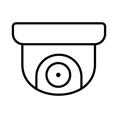 CCTV Serbest Vektör Satır Simgesi Tasarımı