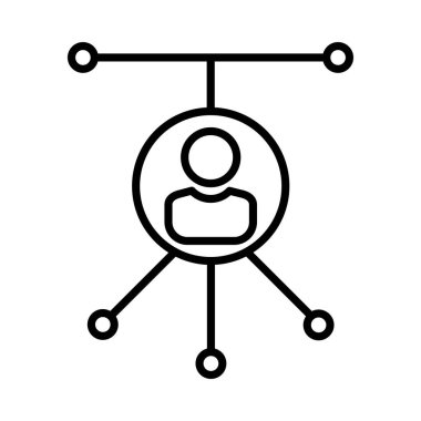 Bağlı Pazarlama Vektör Satırı Simge Tasarımı
