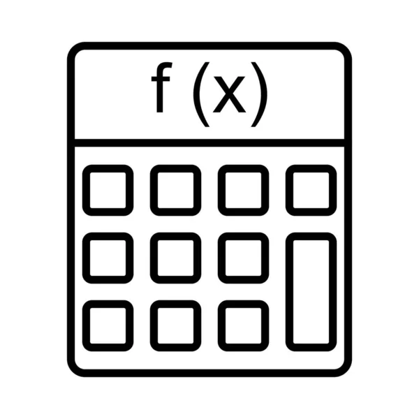 Math Vector Line Ícone Desig —  Vetores de Stock