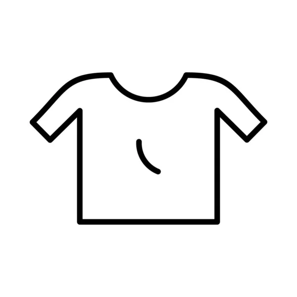 Shirt Vector Line Icon Desig — Stock Vector