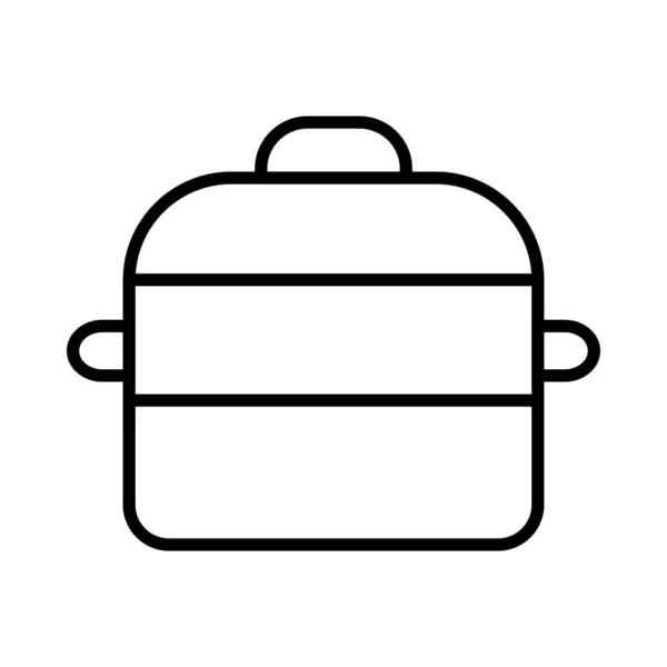 煮锅向量线图标设计 — 图库矢量图片